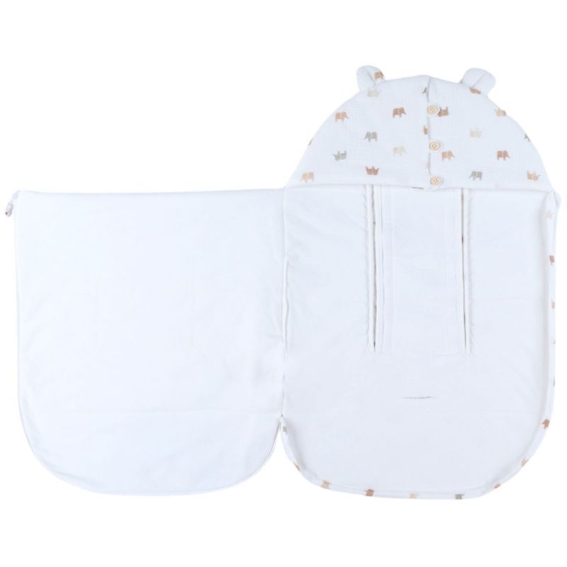 Nid d'ange mousseline de coton Elephants Noukie's Produit 2