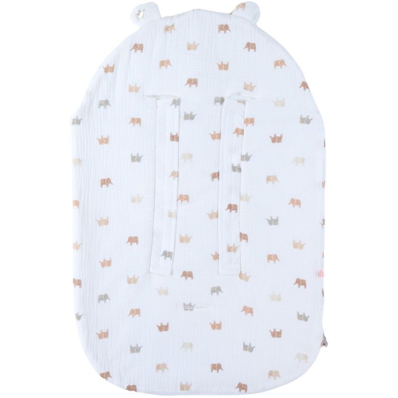 Nid d'ange mousseline de coton Elephants Noukie's Produit 3