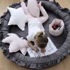 Coussin Etoile en lin Blanc (36 cm) Cotton&Sweets Ambiance 2