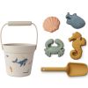 Lot de jouets de plage Dante Sea creature sandy (6 pièces)  par Liewood