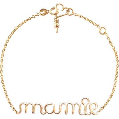 Bracelet chaîne Mamie S (goldfilled jaune 14 carats)  par Padam Padam