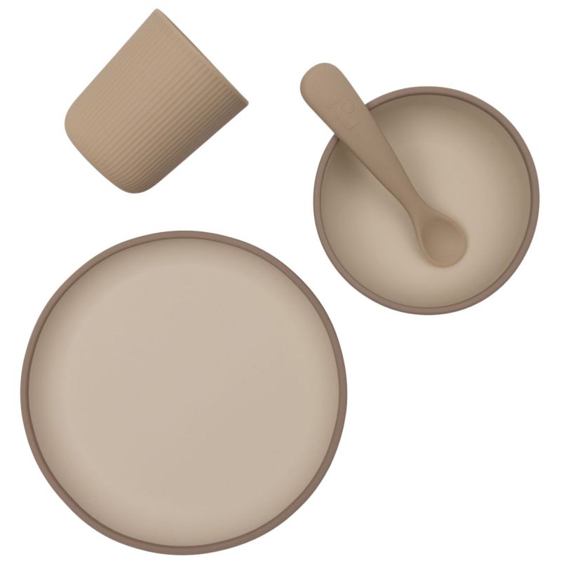 Coffret repas en silicone Natural Shades (4 pièces) Jollein Produit 3