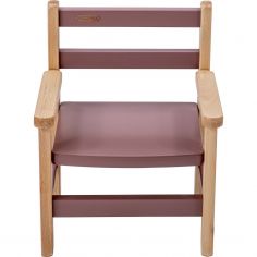 Petit fauteuil avec accoudoirs Juliette Hybride Vieux rose