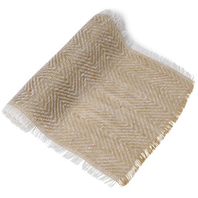 Chemin de table en jute chevron Indian Forest