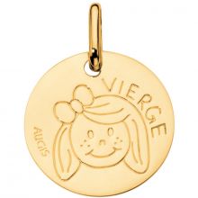Médaille Zodiaque vierge 14 mm (or jaune 750°)  par Maison Augis