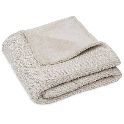 couverture polaire basic knit nougat (75 x 100 cm)