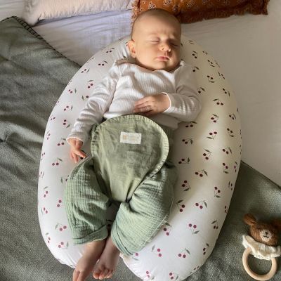 Coussin de grossesse Multirelax en coton cerises