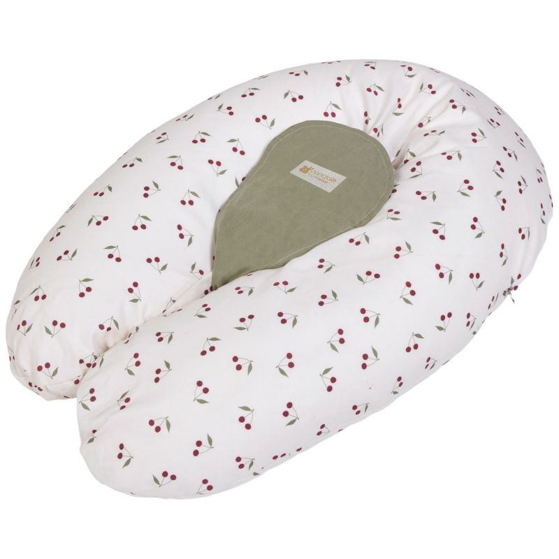 Coussin de grossesse Multirelax en coton cerises Candide Produit 1
