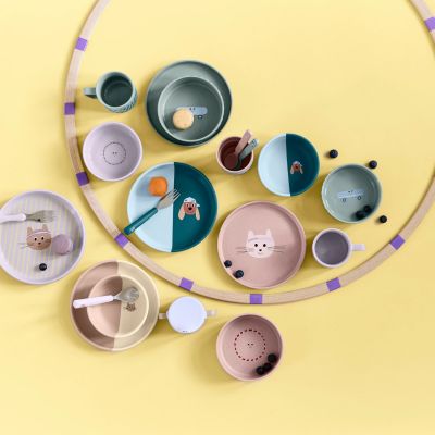 Assiette en polypropylène et cellulose Tiny Team Chat