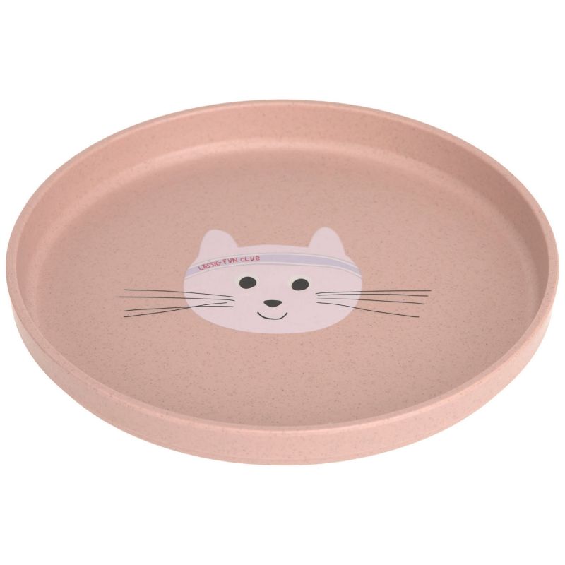 Assiette en polypropylène et cellulose Tiny Team Chat Lässig Produit 1