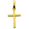 Croix carrée polie 14 x 10 mm (or jaune 750°) - Premiers Bijoux