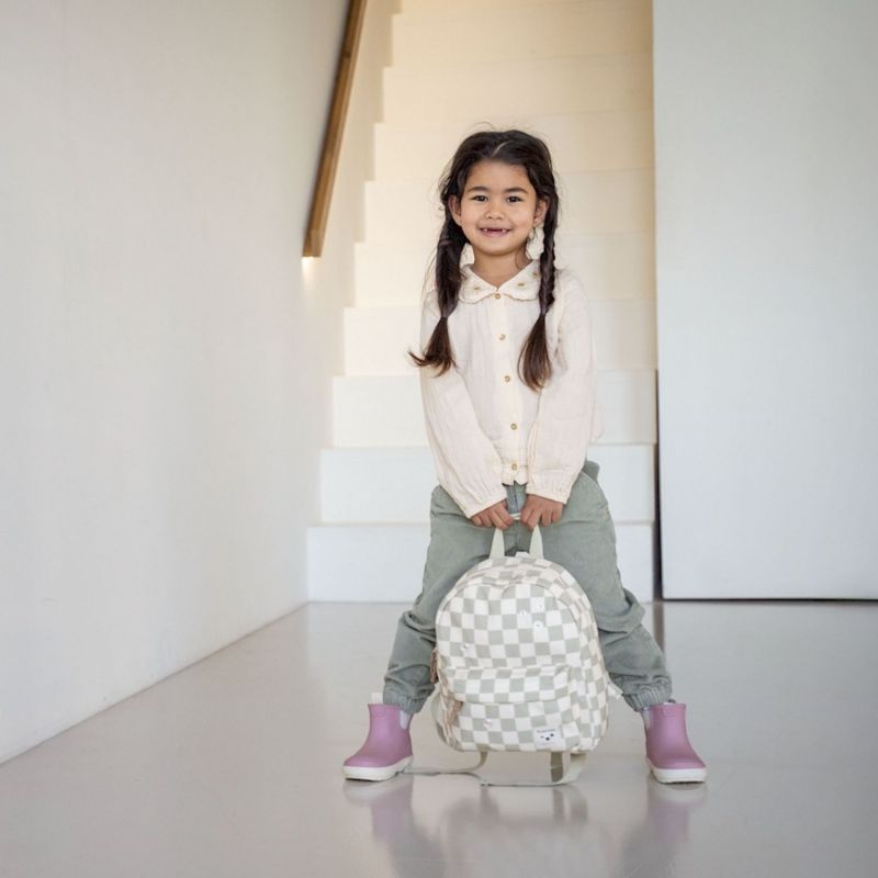 Sac à dos enfant Nostalgia Pâquerettes beige et vert (31 cm) Kidzroom Ambiance 2