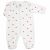 Variation Blanc, marron, rouge du produit Pyjama Cœurs Rouges (1 mois) de la marque Trois Kilos Sept