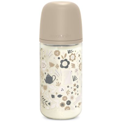 Biberon en verre tétine SXPro M Wonderland Beige (240Ml) Suavinex