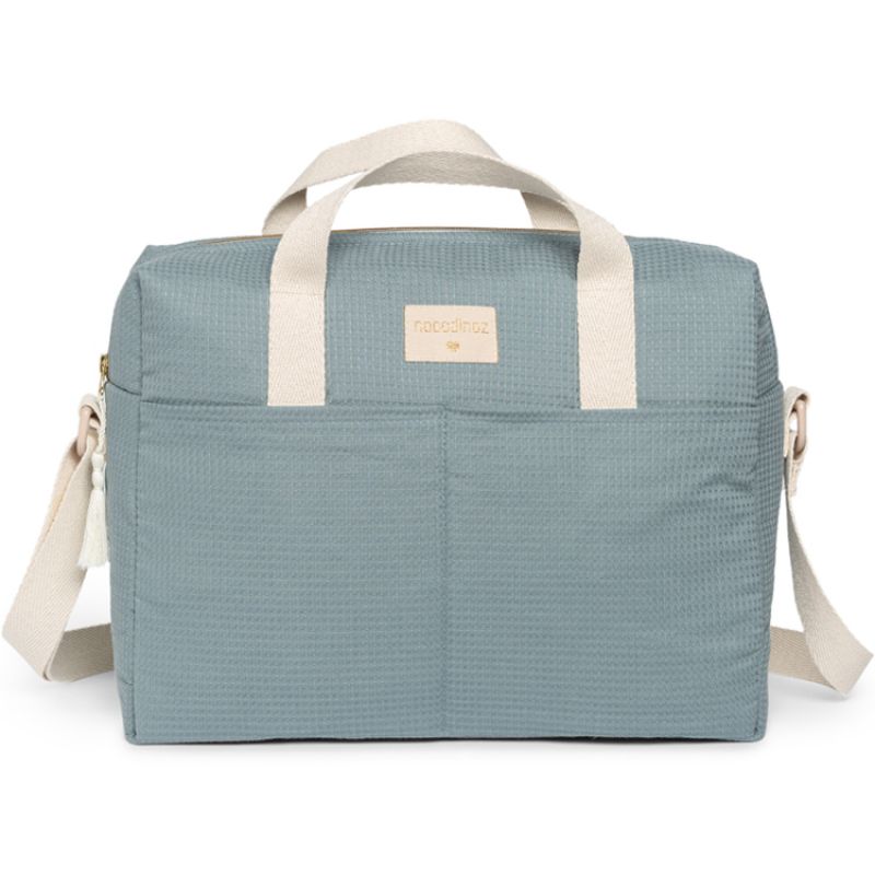 Sac à langer nid d'abeille Gala Stone Blue Nobodinoz Produit 3