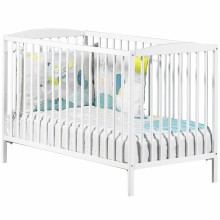 Lit bébé à barreaux New Basic blanc (60 x 120 cm)  par Baby Price