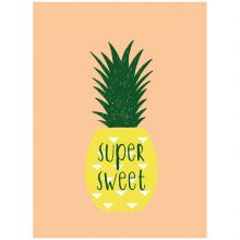 Affiche ananas Super sweet (30 x 40 cm)  par Trixie