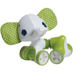 Jouet étirable à rouler éléphant vert Samuel - Tiny Love