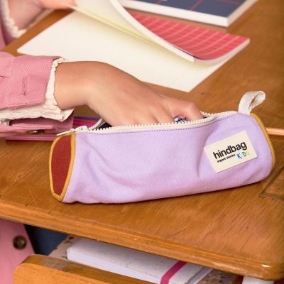 Trousse scolaire ronde Mia Lilas