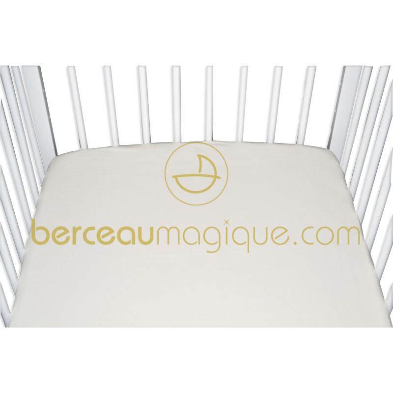 Drap housse naturel Bio (60cm x 120cm) Domiva