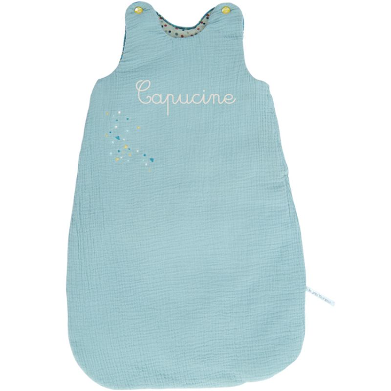 Gigoteuse chaude bleue Les Jolis trop beaux personnalisable TOG 3 (70 cm) Moulin Roty