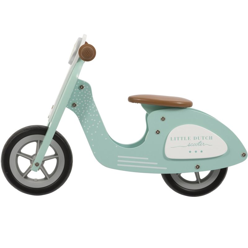 Draisienne Scooter en bois vert d'eau Little Dutch