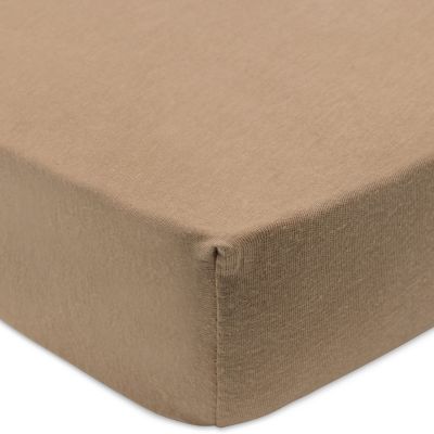 Lot de 2 draps housses en jersey Sea Green-Biscuit (70 x 140 cm)