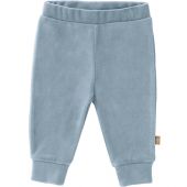 Pantalon de pyjama en velours bio Blue fog (6-12 mois : 67 à 74 cm)