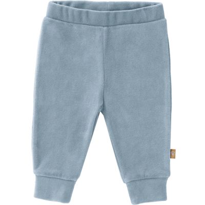 Pantalon de pyjama en velours bio Blue fog (6-12 mois : 67 à 74 cm)
