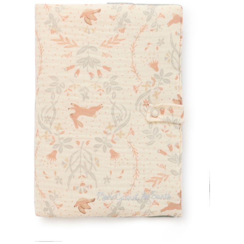 Protège-carnet de santé jardin enchanté et vert de gris BB & Co Produit 1