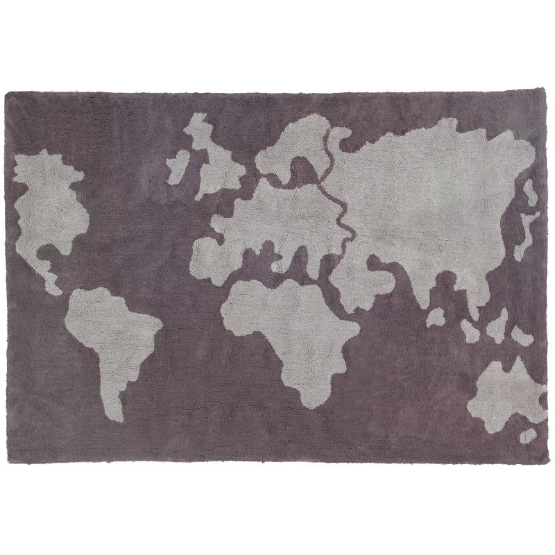 Tapis lavable Carte du monde (140 x 200 cm) Lorena Canals