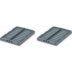 Lot de 2 petites caisses de rangement Weston S Whale blue