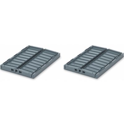 Lot de 2 caisses de rangement Weston S Whale blue