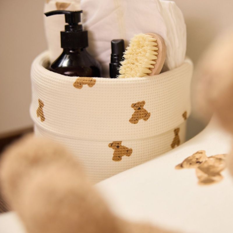 Panier de rangement Little Waffle Mini Teddy Bear (14 x 18 cm) Jollein Ambiance 4