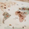 Tapis de jeu réversible 2 en 1 EEVAA Worldmap (120 x 180 cm) Play&Go Ambiance 9