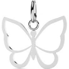 Pendentif Papillon ajouré (or blanc 375°)  par Lucas Lucor