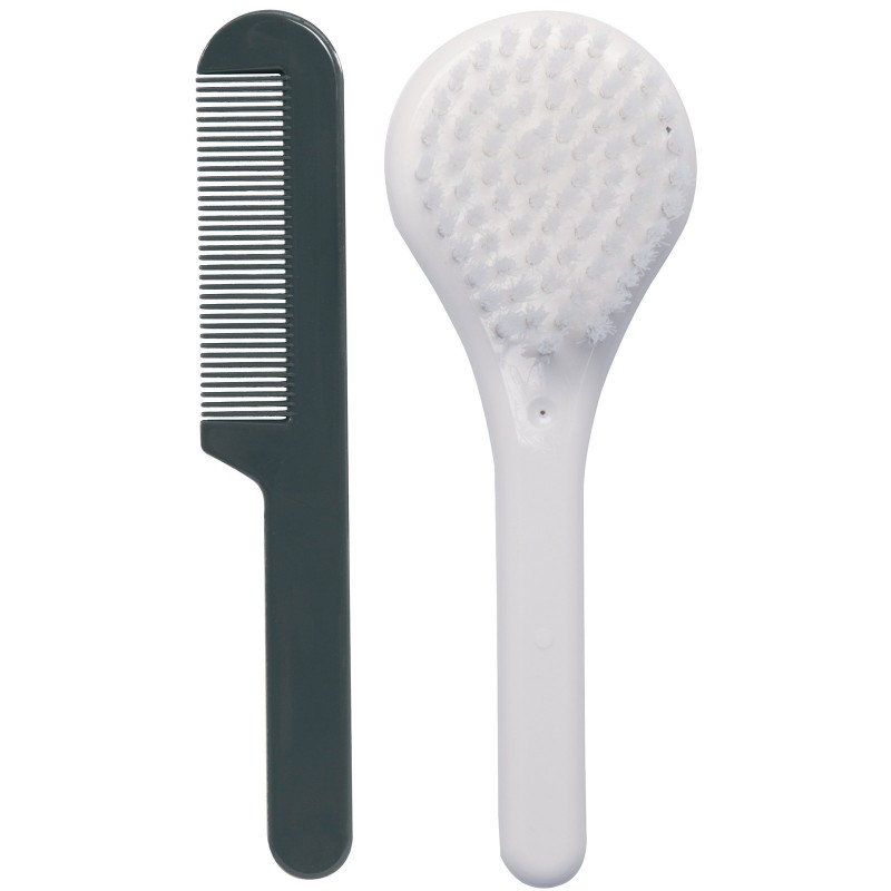 Set coiffure brosse et peigne blanc neige Luma Babycare