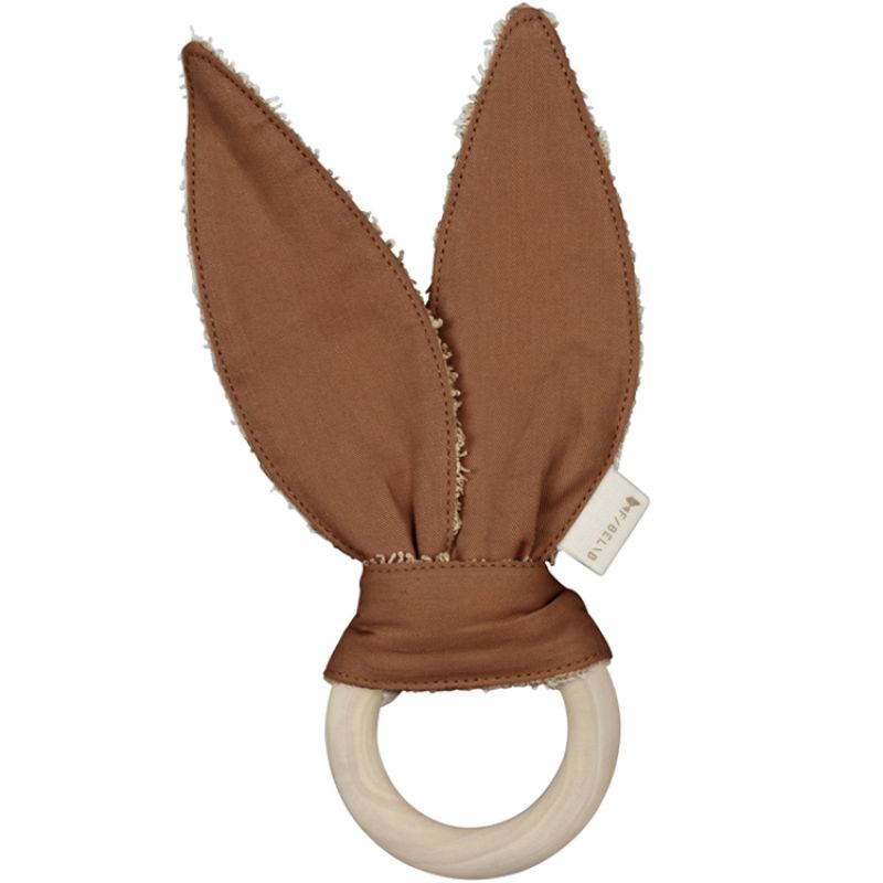 Anneau de dentition en bois Bunny cannelle Fabelab