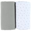 Lot de 2 langes Smart flowers (70 x 70 cm) - Noukie's