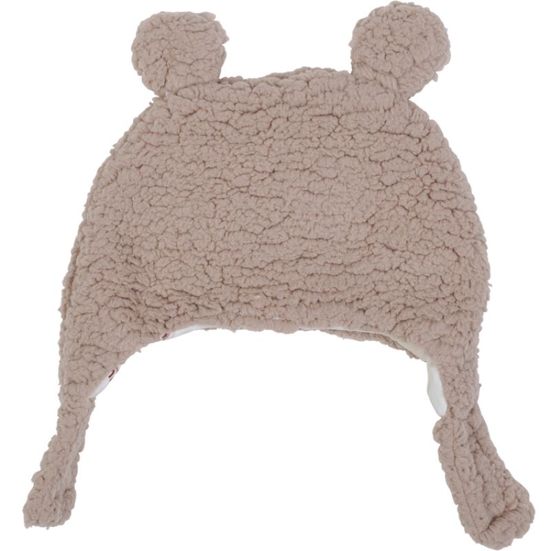 Bonnet chapka ours en sherpa beige (0-6 mois) BB & Co