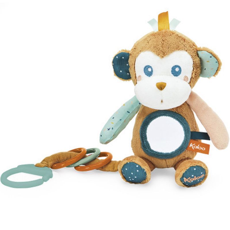 Peluche d'activités miroir à suspendre Sam le singe Kaloo