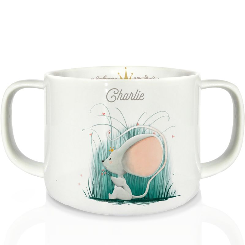 Tasse en porcelaine Souris (personnalisable) Gaëlle Duval