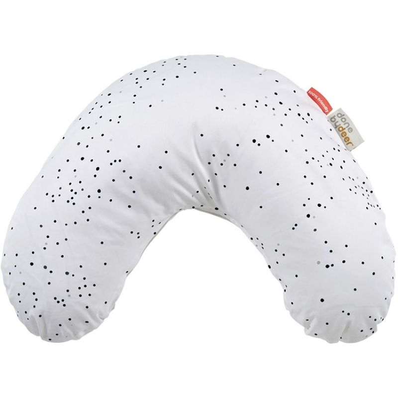 Coussin de grossesse Dreamy Dots blanc Done by Deer