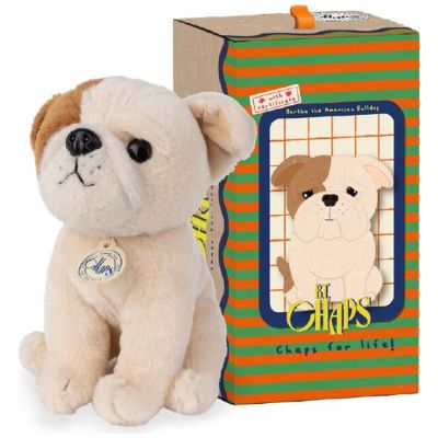 Peluche Bertha le Bulldog Américain assis (17 cm) BT Chaps
