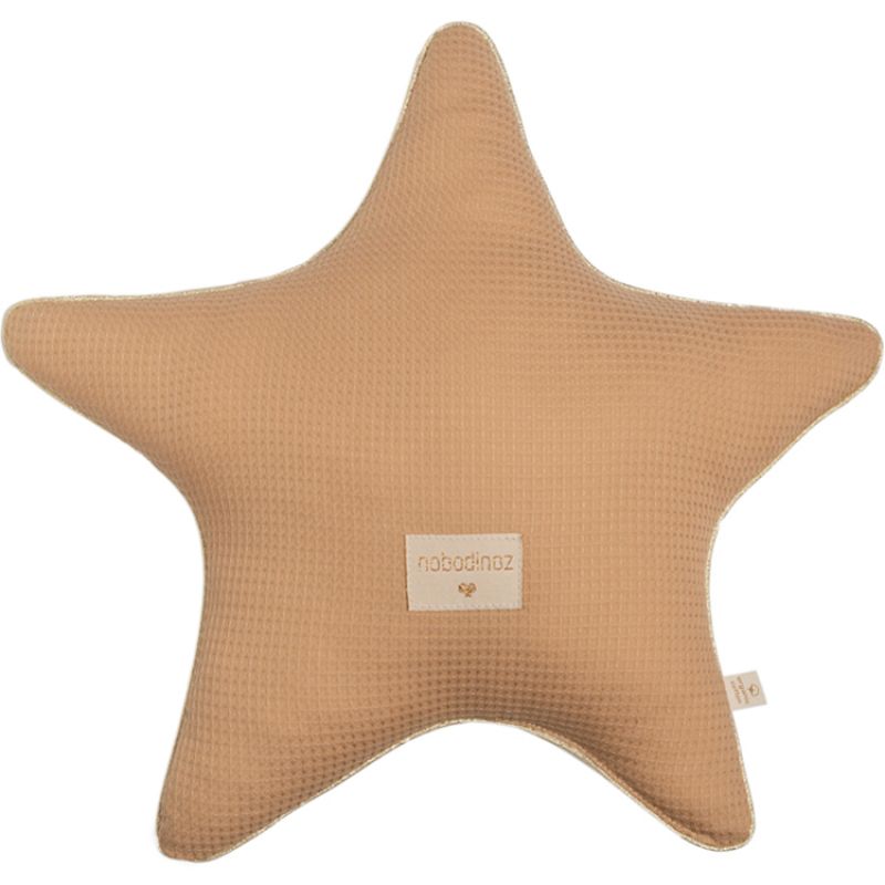 Coussin étoile nid d'abeille Aristote nude (40 cm) Nobodinoz
