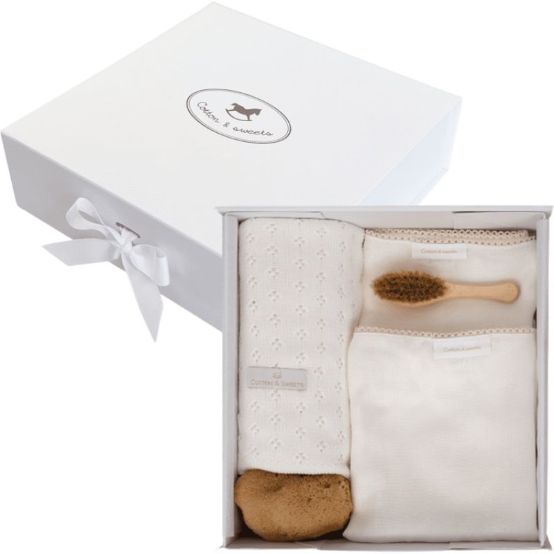 Coffret cadeau nouveau-né vanille Cotton&Sweets