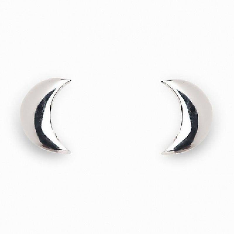 Boucles d'oreilles Full lune (argent 925°) Coquine