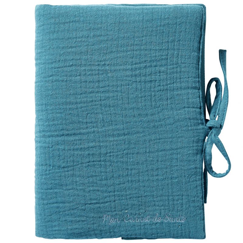Protège carnet de santé vert paon Mix & Match BB & Co