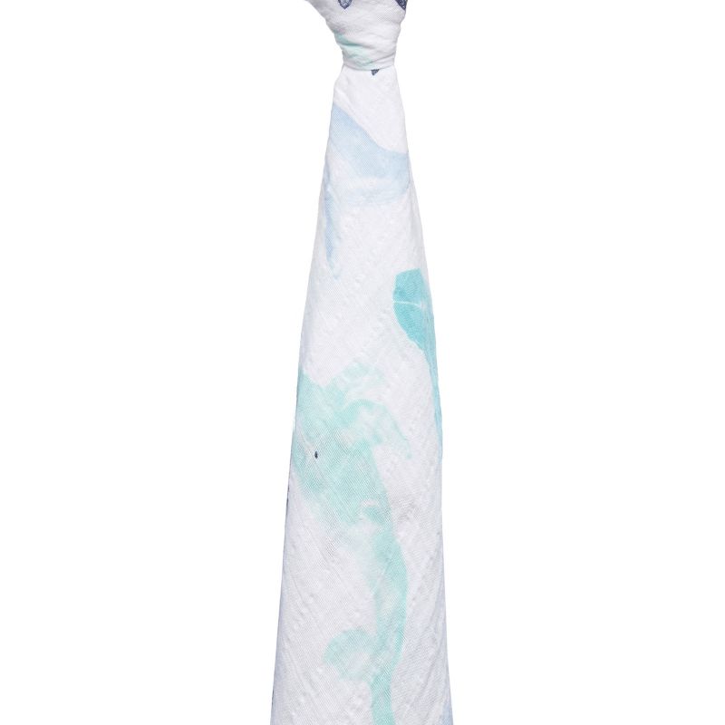 Maxi lange baleine Seafaring (120 x 120 cm) aden + anais