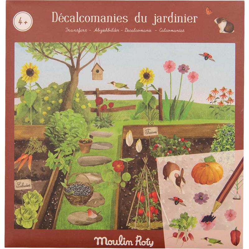 Décalcomanies du jardinier Le Jardin du Moulin Moulin Roty